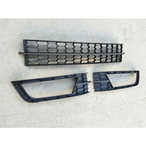 Original Front Grille Around Trim Racing Grills Trim Front fog lamp cover for Skoda Rapid 2013-2017 Car styling