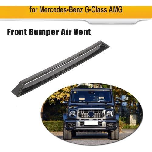 Carbon Fiber Front Bumper Fender Trim Air Vent For Mercedes-Benz G Class W463 G63 AMG 2019 Decoration