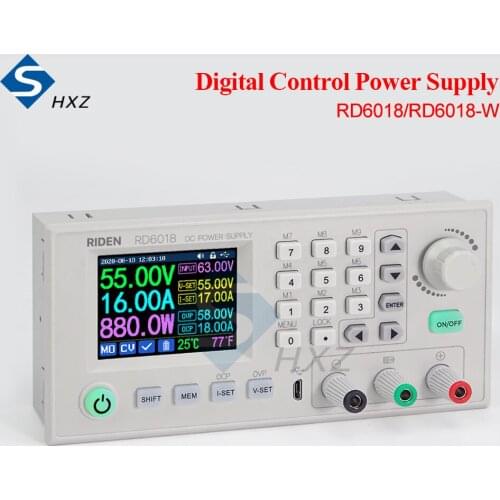 RD6018 RD6018W USB WiFi CNC Adjustable DC Power Supply Experimental Repair Switching Power Supply Stabilized Source 60V Module