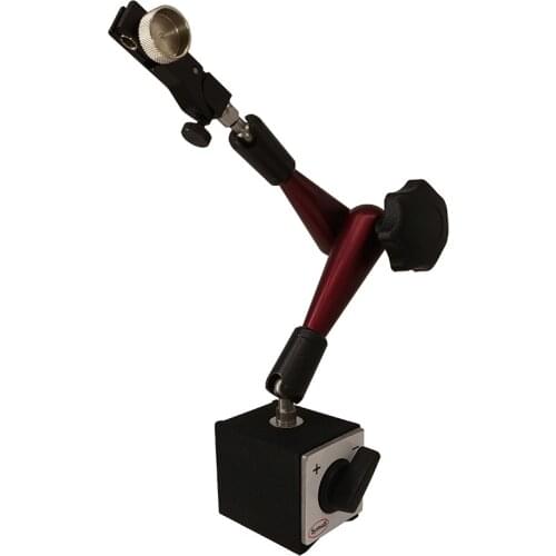 SYLMOS Strong Arm HRC 58 Super Hardness Steel Dial Test Indicator Gauge Universal Magnetic Base Holder Stand