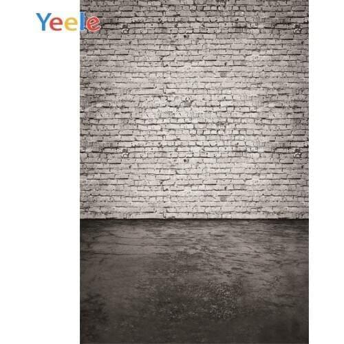 Yeele Grunge Brick Wall Texture Black Floor Scene Baby Portrait Pet Doll Photo Backdrop Photography Backgrounds For Photo Studio