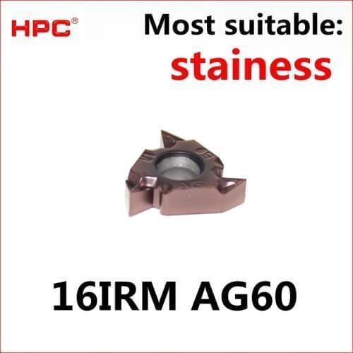 10 pcs of 16 IRM AG60 ZT306M CNC most suitable for stainess cutting tools tungsten carbide thread inserts lathe ,CNC machine