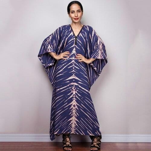 2021 Purple Striped Cover-ups Sexy V-neck Summer Beach Dress Tunic Kaftan Women Beachwear Swimsuit Cover Up Robe de plage Q1304