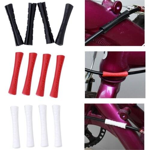 4PCS Bike Pipe Tube Cover Bicycle Shift Line Brake Cable Protective Sleeve Housing Line Pipe Protective Sleeve Newest
