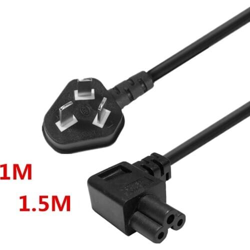 Australia Type I plug to IEC 320 C5 right angle 3pin power lead cable for TV Printer