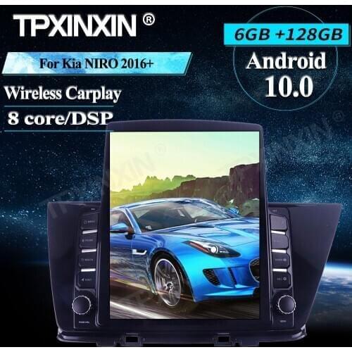 For Kia NIRO 2016+ Tesla Screen 128G Android 10.0 GPS Car Multimedia Player Headunit Audio Radio Navigtion Wireless Carplay IPS