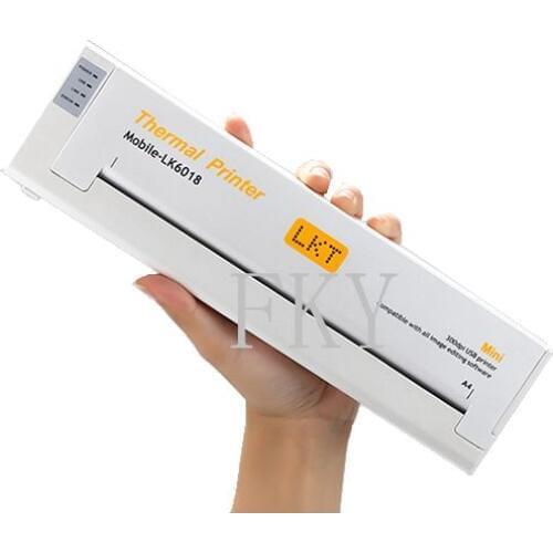 A4 Paper Car Portable Thermal Printer New Pocket Portable Thermal Printer A4 printer (216mm) Mini Mobile Office Thermal Printer
