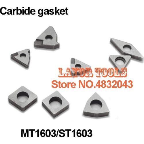 Free shipping for 10Pcs MT1603 TNMG160404 Alloy CNC knife Blade Gasket Iron Arbor Tool Hardware of cnc lathe cutter