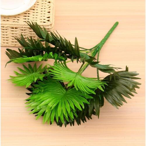 Artificial Fan Palm Plant Tree Silk Flower Green Fake Plant Flower Wedding Home Furniture Decor Fake Foliage Green plant