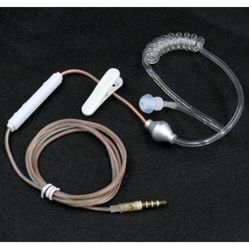 Mobile Phone vacuum tube monaural earhpone Anti Radiation Headset With Wheat Special Screw Headset Vents Earphone 3.5mm