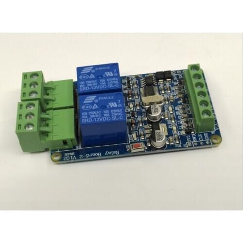Modbus-Rtu 2 way relay output 2 switch input RS485 TTL