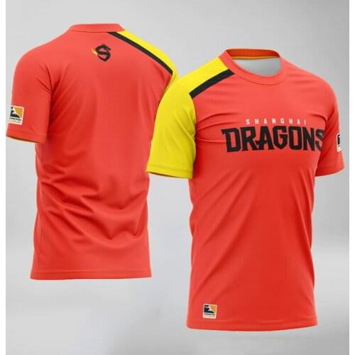 Brand OWL Gaming Team Uniform Team Dragon Summer Jersey Fan Customized IDCompetition T-shirt Mens 3D Printing Oversized T-shirt