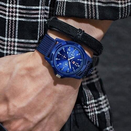 Men Army Watch Nylon Military Male Quartz Watches Fabric Canvas Strap Casual Cool Mens Sport Round Dial Relogios Wristwatch