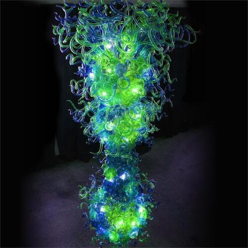 New Designed Glass Chandelier Lightings Flower Designed for Hotel Decor