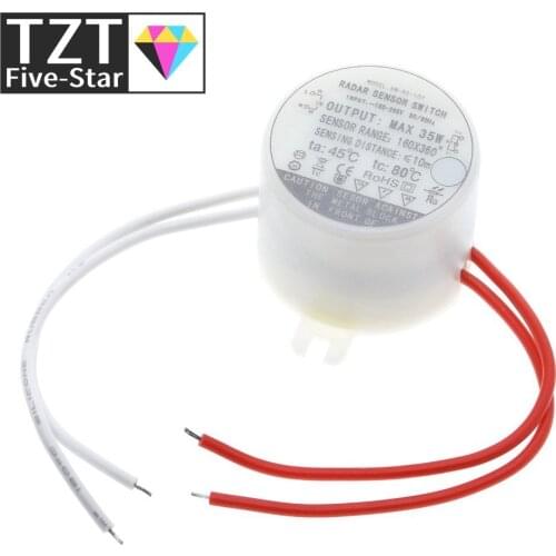 New Electric 35W Circular Radar Microwave induction sensor switch instead of the human body infrared induction switch sensors