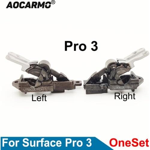 Aocarmo For Microsoft Surface Pro 3 Pro3 1631 Hinge Kickstand Left Right w/Hinge Connector Shaft Replacement Part