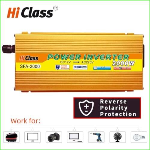 Power Inverter 12v 24v 48v Modified sine wave inverter 1000W/2000W/3000W converter Dc12v to Ac220v Solar Car Voltage transformer