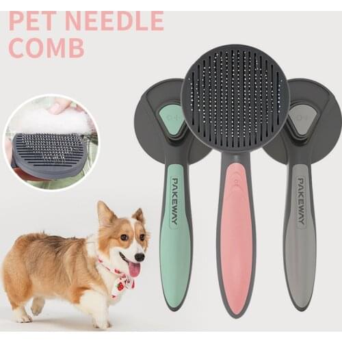 Cat Comb To Float Hair Comb Hair Brush Dog Hair Removal Artifact Self-cleaning Comb Cat Pet Cleaning Supplies Pet Needle Comb