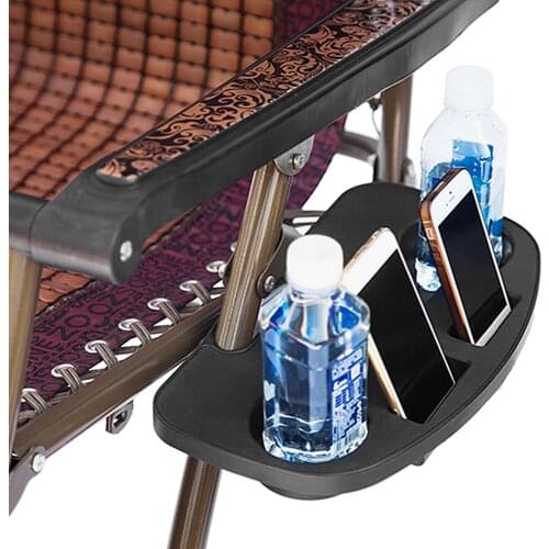 Folding Leisure Lounger Patio Chair Tray Rack Portable Bottle Cup Holder Stand for Fishing Outdoor Camping Hiking Beach Pool