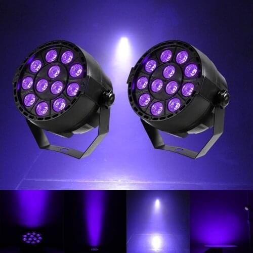 LED Par 12x3w RGBW With DMX512 Stage lights for club disco DJ Sound Activated Disco Ball Stage Light Lumiere Christmas Projector