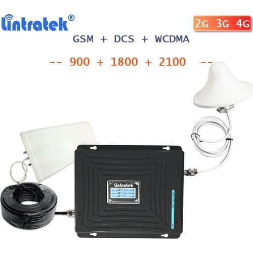 Cellular Signal booster 2G 3G 4G GSM DCS WCDMA LTE 4G internet Signal amplifier 900 1800 2100 mobile phone 2g 3g call Repeater