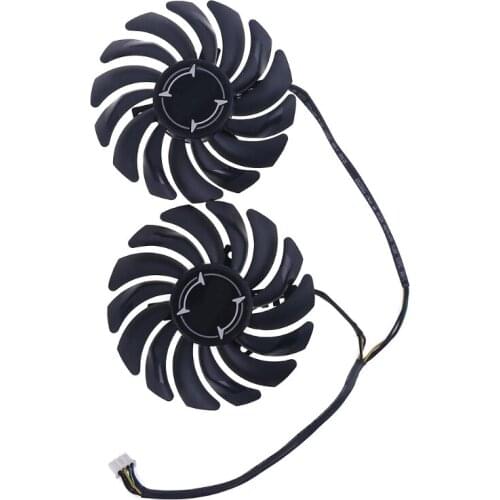 1 Pair 87mm PLD09210B12HH 4 Pin Graphics Video Card Cooling Fan for MSI RX 470 480 570 580 Armor Cooler Fan 50LA