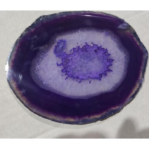 12-14cm Purple Agate Slices Bulk Geode Agate Place Cards Wholesale