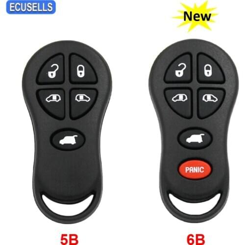 5/6 Button Remote Key Shell Case Smart Key Housing For Chrysler Town & Country Prowler Voyager for Dodge Caravan Grand Garavan