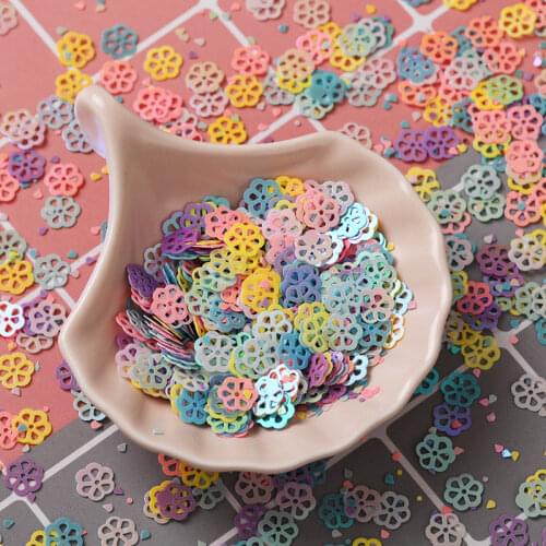 20g/Bag Sunflower colour 9mm Confetti Girls Nails Glitter Sequins For Crafts Decoration Paillettes Sequin DIY Sewing Accessories