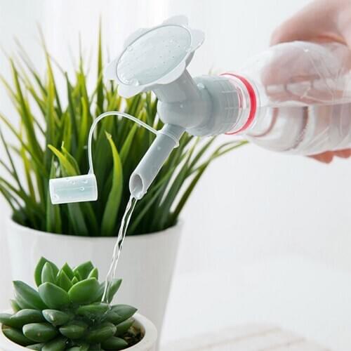 Water Bottle 2In1 Plastic Sprinkler Nozzle For Flower Waterers Bottle Watering Cans Sprinkler Home Garden Flower Plant Waterer