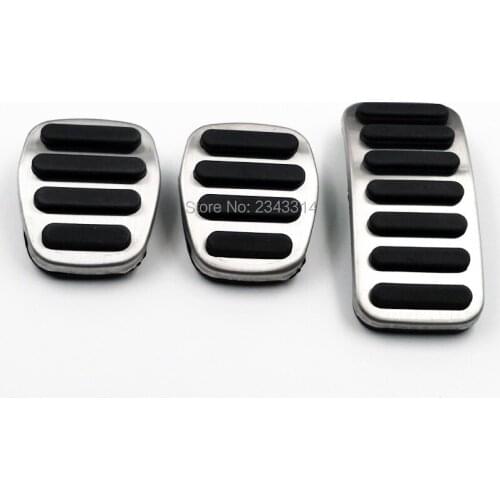 For VOLVO XC40 2018 2019 2020 Accessories Stainless Steel MT AT Car Accelerator Clutch Pedal Gas Fuel Brake Pad Protector Cover