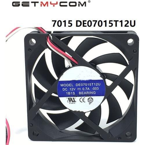 Getmycom Original 7015 DE07015T12U 12V 0.7A 4 Wire pwm computer CPU Cooler Cooling Fan wholesale Free shipping