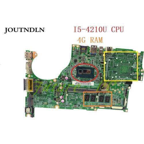 JOUTNDLN FOR acer aspire V5-573 V5-573G laptop motherboard DAZRQMB18F0 NBMP211001 W/ I5-4210U CPU and 4G RAM Test work