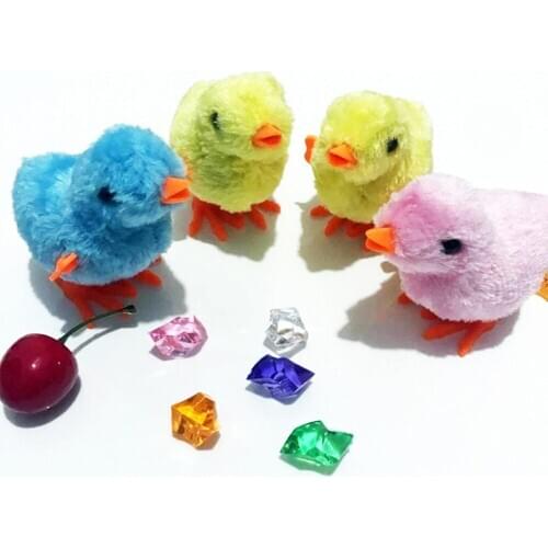 Classic Toys Plush Toy Retro Toys For Childre Inertial Wind Up Chick Toy Upper Lovely Chain Chick Hot Sale Developmental Toys