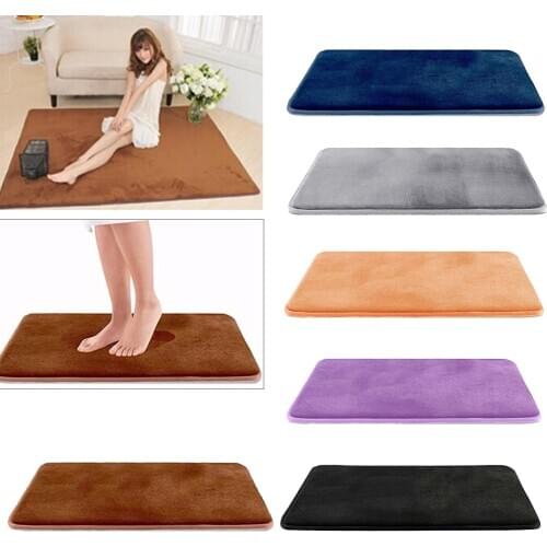 Memory Foam Bath Mat Non Slip Absorbent Mat Vevelt Bath Mat Black 50x80cm