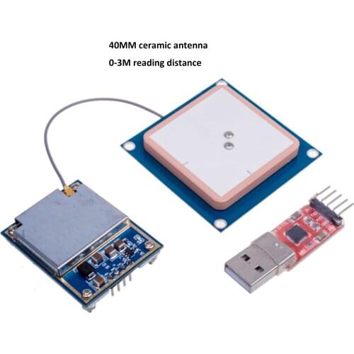 3m UHF RFID Reader Module with Free Demo and Free 45*45 mm ceramic antenna