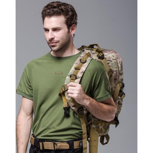 Men Outdoor Camping Climbing Thin Coat Sports Hiking Trekking Tactical Army Fan Mountaineering Cycling O-Neck Short Sleeve Shirt