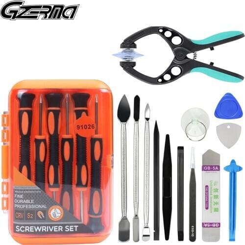 GZERMA 19 in 1 Smartphone Disassembly Tools with 6pcs Screwdriver Cell Phone Repair Tools Kit for iPhone 12 Pro Max 11 8Plus 6s