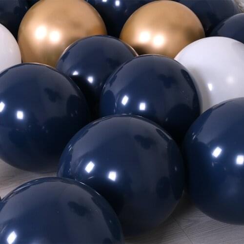 5/12/18 inch mid night Navy Blue Balloons Ink blue/ dark blue baloon Arch Decoration for Boys Party/Baby Shower ballons