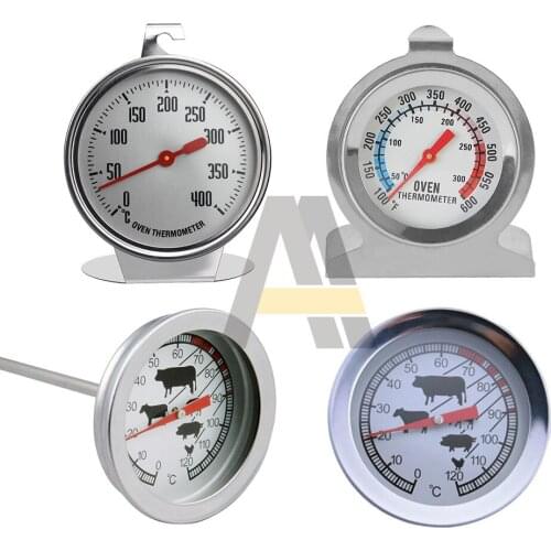 Stainless Steel BBQ Thermometer Meat Temperature Meter Food Cooking Meat Gauge Kitchen Dial Oven Thermometers Tools