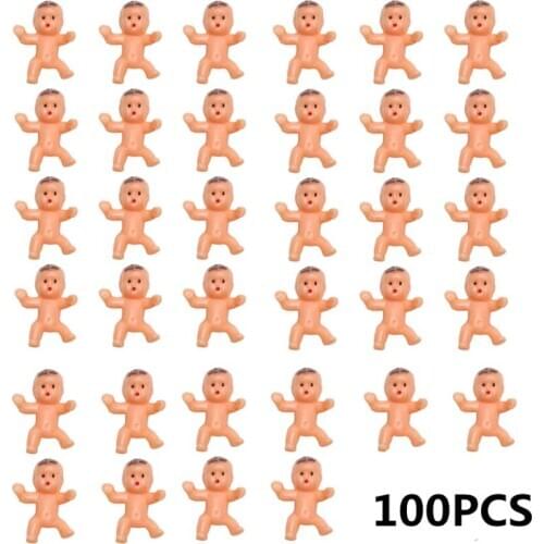100pcs 1Inch Mini Plastic Baby Favor Supplies For Baby Shower and Ice Cube Game