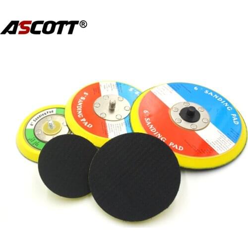 Air polisher backing pad sandpaper back holder 12345678inch Pneumatic Sander backing disc hook-loop back plate