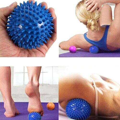 Massage Ball Fitness PVC Hand Soles Hedgehog Sensory Training Grip the Ball Portable Physiotherapy Ball 7.5CM 8 Color Wholesale