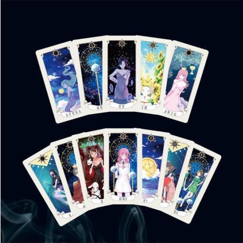 Student Tarot Cards Deck with Guidebook Mysterious Divination Astrology Board Game Oracle Playing Card