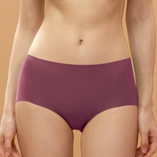 Women Panties Sexy Underwear Knickers Polyester Girls' Pure Colour Lingerie Female Seamless Briefs Comfortable Cotton Underpants