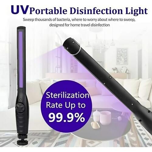 UV Sterilizer Light Sterilization Lamp Rechargeable Handheld UV Disinfection Lamp Ultra-UV Lamp For Home Office Business Travel
