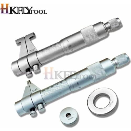 Inside Micrometer measure vernier caliper Carbide gauge measuring tool Metric ruler 0.01mm 5-30mm 25-50-75-100-125-150-175-200mm