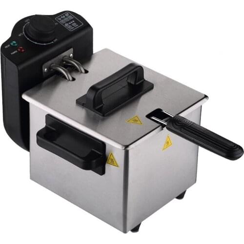 1.5L Deep Fryer French Fries Machine Small Oil Pan Commercially Opened Electric Fryer