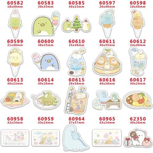 10 Pcs Sumikko Gurashi Resin Flatback for Hair Bows Planar Resin Crafts Custom Resin for DIY Phone Decorations PR60582