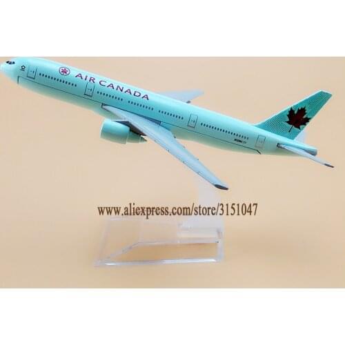 16cm Air Canada Boeing 777 B777 Airlines Plane Model Alloy Metal Diecast Model Airplane Aircraft Airways Kids Gift